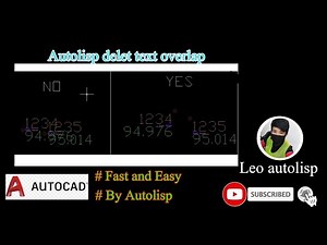 how to delete overlap text command