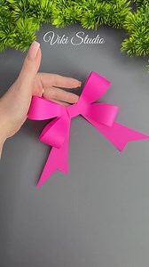 56K views · 685 reactions | Easy & Beautiful Paper Bow  #paperbow #paper #craft #origami #bow #diy | VIKI Studio DIY | Facebook