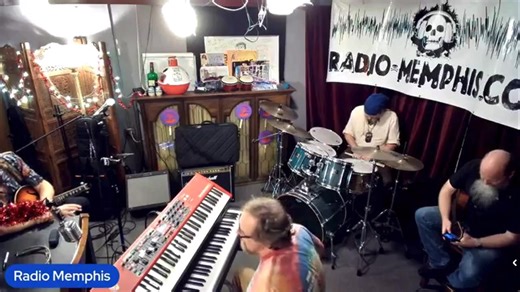 Ghost Town blues band playing Tulsa time on Radio Memphis. Good times good friends. | Ghost Town Blues Band