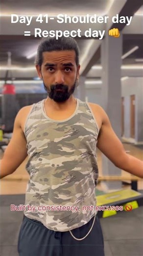 Sweat. Lift. Repeat. 🔁 #day41 #gymlife #shoulderworkout #fitnessjourney #ytshorts #gymreels #gym