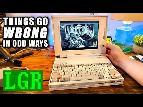 Rare Active Matrix Monochrome on a PC! Compaq LTE Lite 4/25E from 1993