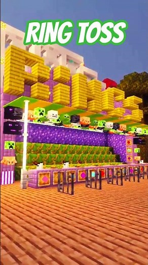 Minecraft Carnival Ring Toss Stand 🎡