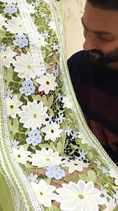 14K views · 139 reactions | ▶️ SILVER REEL Rs 2460 ▶️ WHATSAPP 83602-97363 TO BOOK ONLINE ▶️ PAKISTANI CROCHIA WORK COLLECTION My height in reel 6 feet P.s - 1 pc per customer UNSTITCHED SUIT STORE ADDRESS- PARKASH SHOPPE NEAR ICICI BANK TIKONA PARK MODEL TOWN LUDHIANA PUNJAB | Parkash Shoppe | Facebook