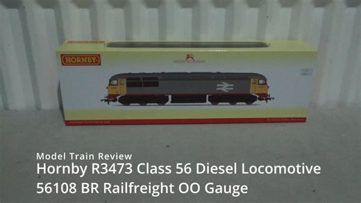 原up主开箱上轨展示1/76 OO比例hornby出品英国铁路货物色涂装的数码音效版class56内燃机车模型视频搬运～轨道交通火车迷dieselloco火车头