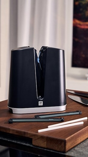 ZWILLING V-Edge Messer-Schärfer, Müheloses Schärfen mit Keramik-Steinen