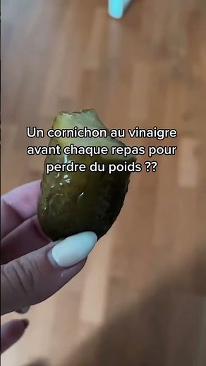 Cornichons au vinaigre avant le repas = #pertedepoids ?