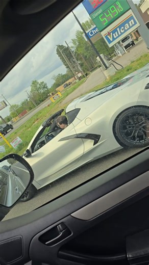 He wasn't ready I smoked him! #corvette #chevrolet