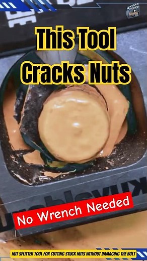 Nut Splitter Tool for Cutting Stuck Nuts Without Damaging the Bolt