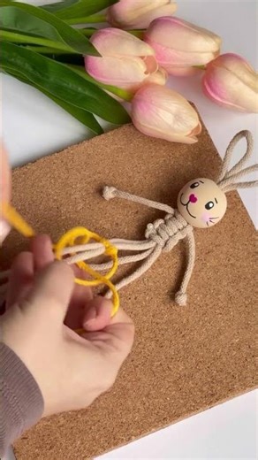 This Macrame Bunny is SO Easy 🐰✨ (Beginner Tutorial!)