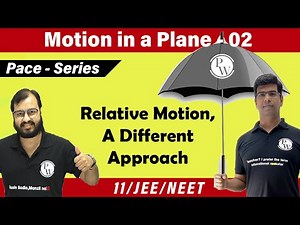 Motion in a plane 02 | Relative Motion | Rain Man Problem | Class 11 | IIT JEE | NEET |