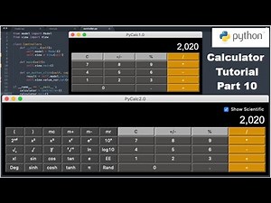 Python Tutorial: GUI Calculator with Model View Controller #10