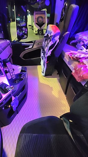 Stunning Truck Cabin Interior with Ambient Lighting