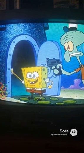 Spongebob VHS #ai #spongebob #squidward #sora #viral #vhsrecording #fyp #fypシ #aiviral #aishort