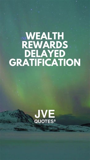 Wealth rewards delayed gratification 📊 #wealth #delayedgratification #discipline #financialgoals