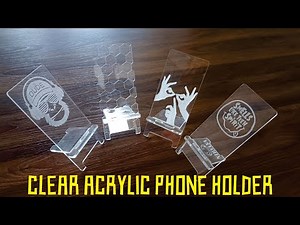 How to make a phone holder with a clear acrylic sheet #craft #design #phoneholder
