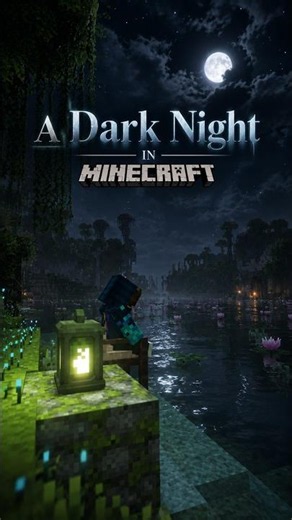 The Dark Night Minecraft | Horror ambience #shorts