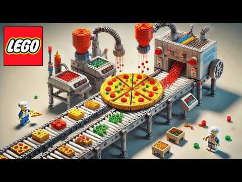 LEGO Automatic Pizza Machine – Inside Domino Pizza Factory
