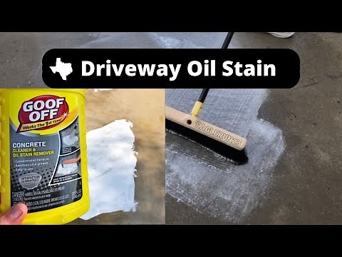 Driveway Oil Stain Removal: Tide + Goof Off