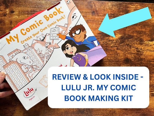 Watch Review & Look Inside - Lulu Jr. My Comic Book Making Kit on Amazon Live