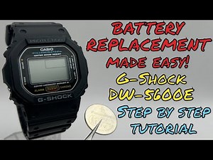 Replacing G Shock DW-5600E Battery MADE EASY! Step By Step Tutorial (3229 Module)