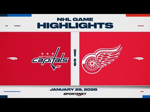 NHL Highlights | Capitals vs. Red Wings - January 29, 2026