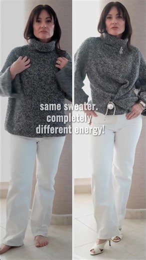The 10-Second Trick That Fixes Any Frumpy Sweater!