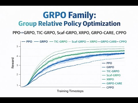 GRPO Family: Group Relative Policy Optimization RL opt [TIC-GRPO, Scaf-GRPO, XRPO, GRPO-CARE, CPPO]