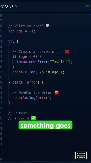 throw in JavaScript #JavaScript #CodingForBeginners #LearnToCode #WebDev #CodeShorts