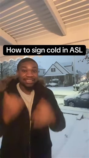 Anthony Imafidon on Instagram: "Learn how to sign cold in ASL Comment below what area your located that is cold 🥶 #asl #americansignlanguage #signlanguage"