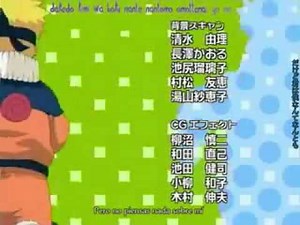 naruto ending 8 u0027Hajimete kimi tos habereta-u0027 V1 sub esp