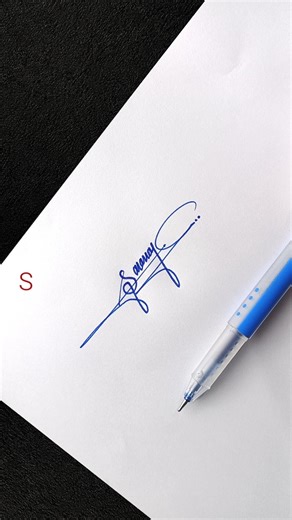 Creative S Letter Signature Design ✍️ Simple & Stylish S Signature Tutorial #Shorts