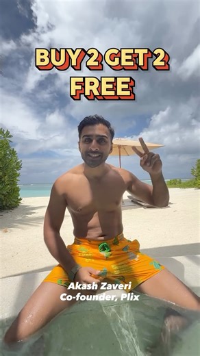Akash Zaveri on Instagram: "Buy 2 Get Any 2 products free on Plix’s website from 1st to 7th September! You can pick anything from our website! Shop & stock up for yourself and family! We never run sales so grab this offer soon! Take Care, Have Fun"