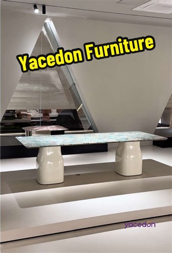 Only the finest materials for Yacedon.From basic to BREATHTAKING.🏡See how Yacedon furniture transforms this living room. #furniture #yacedonfurniture #table #sofa #homedecor