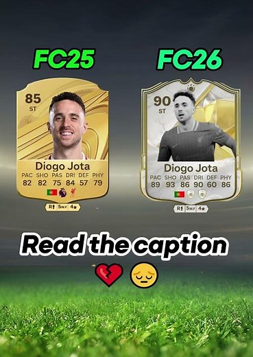💔#DiogoJota has tragically passed away at28. EA honors him as an ICON in FC26 (read the description)
