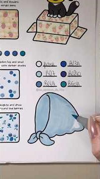 J’apprends à créer des motifs sur les myrtilles 🍇 | Pattern design débutant #asmr #coloring #fypシ