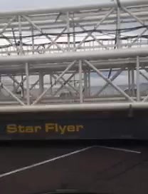 First load in the Basin for the 2022 Kirkcaldy Links Market Danter Attractions 180ft Starflyer 🎠🎡🚛👐👐👐 Video from Rab Mcniven | Funfairs Around Scotland