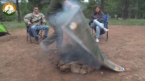 Quickly Cover Your Campfire, Keep Your Coals Burning For 8 Hours | Campfire Defender