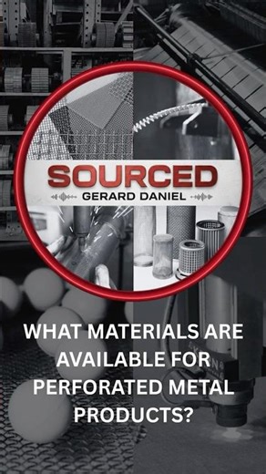 What materials are available for perforated metal products? | Gerard Daniel