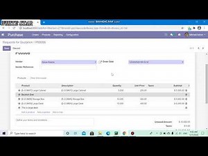 02 Odoo Purchase - Create purchase order with basic flow