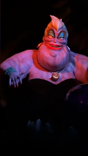 Little Mermaid Ride at Magic Kingdom Disney World Ursula