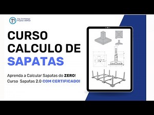 Curso de Calculo de Sapatas - 100% Online com Certificado + DWG