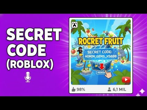 🔓 ROCK FRUIT ROBLOX! TESTEI O JOGO E USEI UM CÓDIGO SECRETO 😱🍏