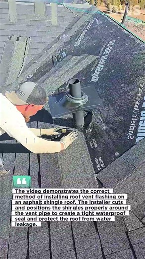 Professional Roof Vent Flashing Installation | Asphalt Shingle Roofing Technique