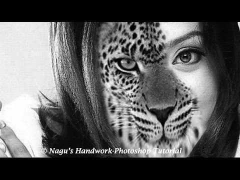How to create Half Human -Half Animal in Photoshop - Photoshop Tutorials By Nagu's Handwork