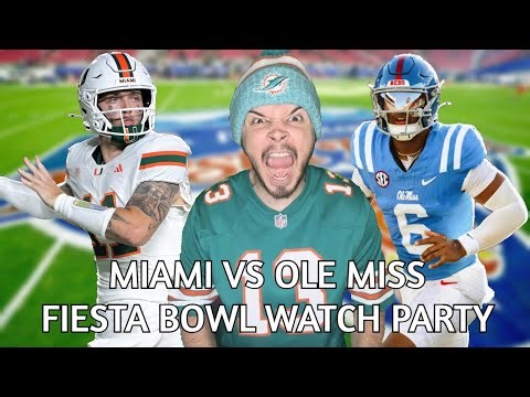 MIAMI VS OLE MISS FIESTA BOWL CFP WATCH PARTY!