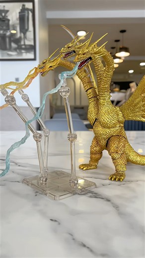 S.H.MonsterArts King Ghidorah Special Color Ver.⚡️⚡️⚡️ #SHMonsterArts #Godzilla1991 #KingGhidorah