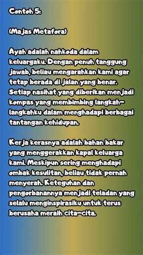 CONTOH TEKS DESKRIPSI YANG MENGANDUNG MAJAS