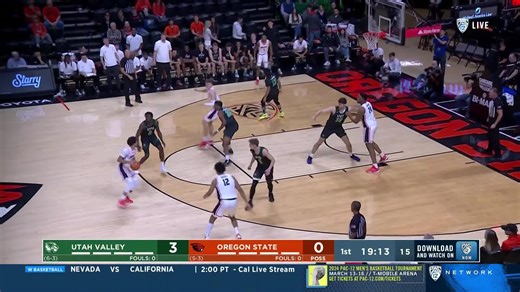 8.7K views · 217 reactions | Oregon State takes down UVU 74-71 to remain undefeated at home! 嶺 Highlights ⤵️ | Pac-12 Conference | Facebook