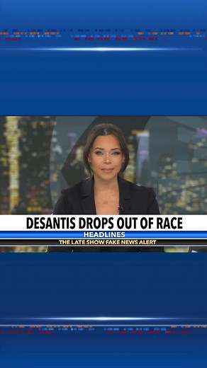 And now, a fond farewell to Ron DeSantis. 👋 🎶 #Colbert #coldopen #rondesantis