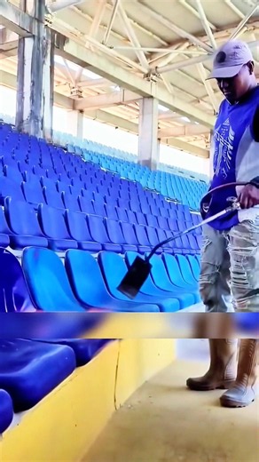How Old Stadium Chairs Look New Again Without Paint! 😲🪑🔥